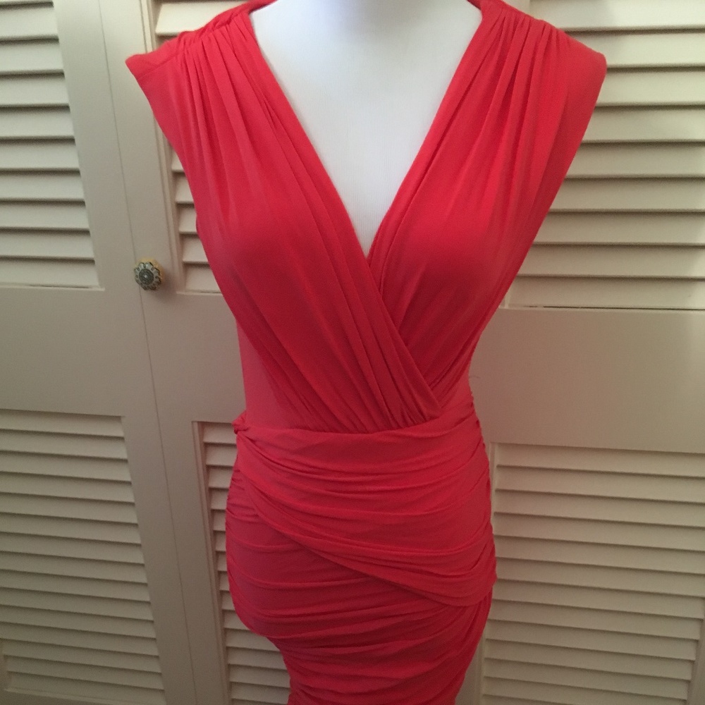 BCBGMAXAZRIA Sexy Red Bodycon Dress